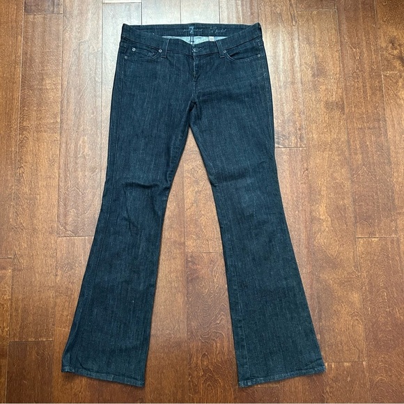 7 For All Mankind Lexie Petite “A” Pocket Bootcut Jeans, Size 29 - Picture 1 of 13